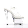 SKY-308 Plateau Sandaletten Transparent/Weiß von Pleaser – Ansicht 5