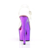 SKY-308 Plateau Sandaletten Lila Chrom von Pleaser – Ansicht 4