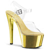 SKY-308 Plateau Sandaletten Gold Chrom von Pleaser