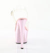 SKY-308CHRS Plateau Sandaletten Pink mit Strass von Pleaser – Ansicht 4