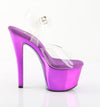 SKY-308CHRS Plateau Sandaletten Lila mit Strass von Pleaser – Ansicht 5