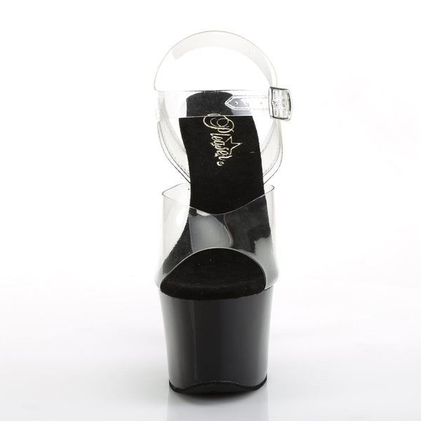 SKY-308CRS Plateau Sandaletten Schwarz/Champagner von Pleaser – Ansicht 2