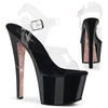 SKY-308CRS Plateau Sandaletten Schwarz/Champagner von Pleaser