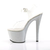 SKY-308MG Plateau Sandaletten Silber von Pleaser – Ansicht 3