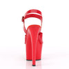 SKY-308N Plateau Sandaletten Rot Lack von Pleaser – Ansicht 4