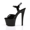 SKY-309 Plateau Sandaletten Lack Schwarz von Pleaser – Ansicht 3