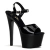 SKY-309 Plateau Sandaletten Lack Schwarz von Pleaser