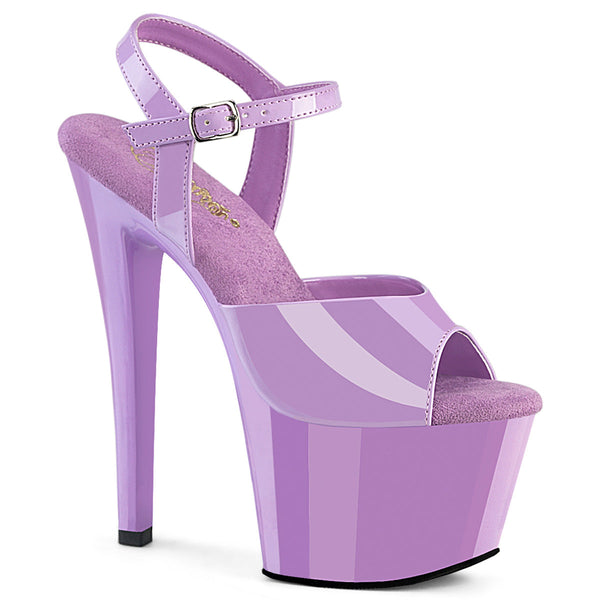SKY-309 Plateau Sandaletten Lila Lack von Pleaser