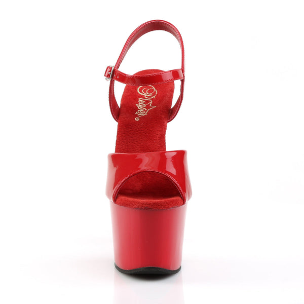 SKY-309 Sandalette Plateauschuhe Rot von Pleaser – Ansicht 2