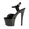 SKY-309MG Plateau Sandaletten Schwarz/Glitter von Pleaser – Ansicht 3