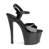 SKY-309MG Plateau Sandaletten Schwarz/Glitter von Pleaser – Ansicht 5