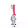 SKY-327RSI - Plateau High Heel Sandaletten - Pink/Silber mit Strass von Pleaser – Ansicht 4