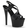 SKY-330 Plateau Sandaletten Schwarz Matt von Pleaser