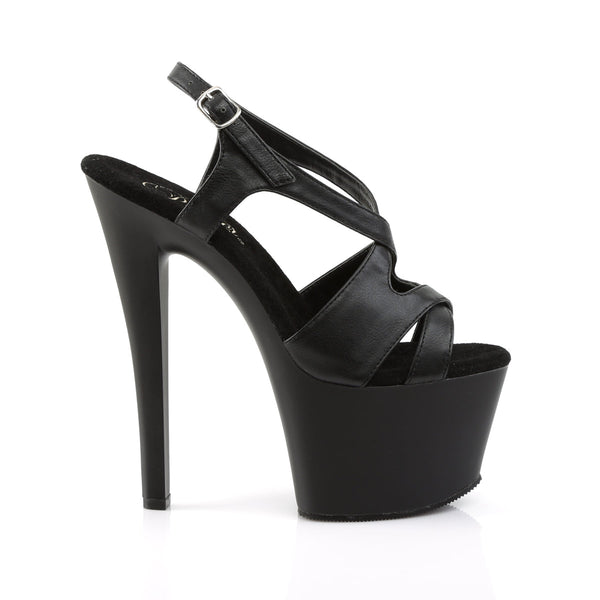 SKY-330 Plateau Sandaletten Schwarz Matt von Pleaser – Ansicht 5