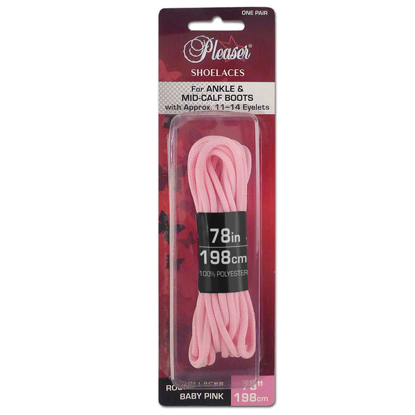 Schnürsenkel Baby Pink 198, 335 & 457 cm von Pleaser