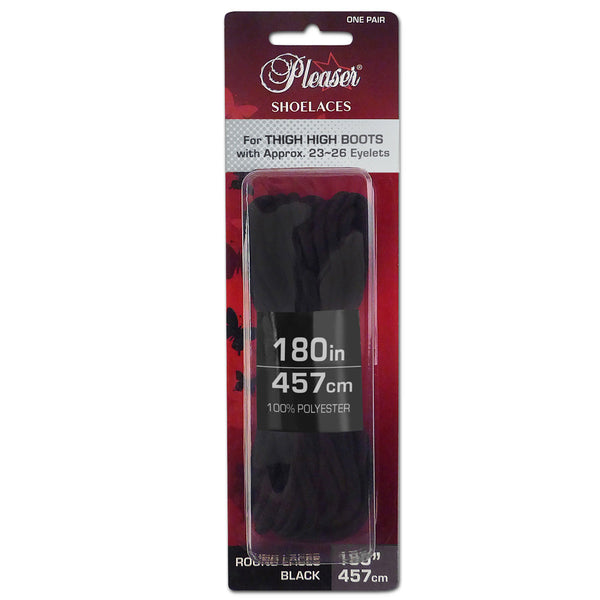 Schnürsenkel Schwarz 198, 335 & 457 cm von Pleaser – Ansicht 3