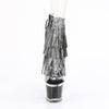 SPECTATOR-1017RSF - Plateau Stiefeletten - Schwarz/Silber mit Strass von Pleaser – Ansicht 2