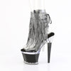 SPECTATOR-1017RSF - Plateau Stiefeletten - Schwarz/Silber mit Strass von Pleaser – Ansicht 3