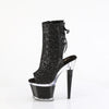 SPECTATOR-1018G Plateau Stiefeletten - Glitter Schwarz von Pleaser – Ansicht 3