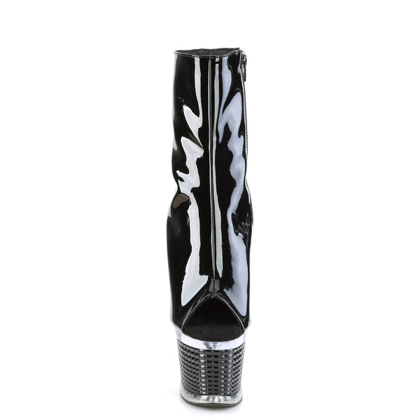 SPECTATOR-1021 Plateau Stiefeletten - Schwarz Lack von Pleaser – Ansicht 2