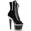 SPECTATOR-1021 Plateau Stiefeletten - Schwarz Lack von Pleaser