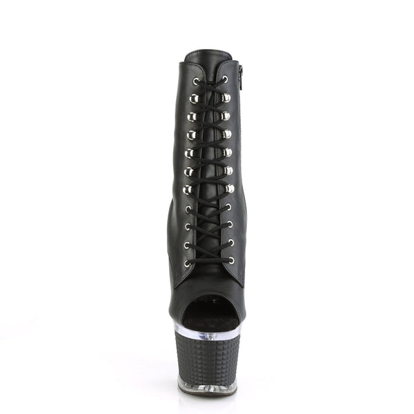 SPECTATOR-1021 Plateau Stiefeletten - Schwarz matt von Pleaser – Ansicht 2