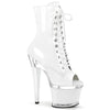 SPECTATOR-1021 Plateau Stiefeletten - Weiß von Pleaser