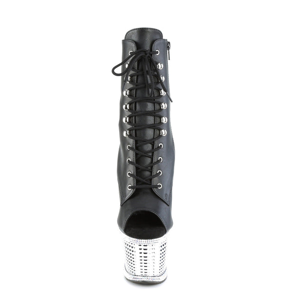 SPECTATOR-1021RS Plateau Stiefeletten - Schwarz Matt von Pleaser – Ansicht 2