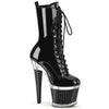 SPECTATOR-1040 Plateau Stiefeletten - Schwarz Lack von Pleaser