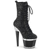 SPECTATOR-1040G Plateau Stiefeletten - Schwarz von Pleaser