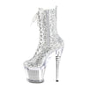 SPECTATOR-1040G Plateau Stiefeletten - Silber von Pleaser – Ansicht 3