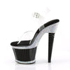 SPECTATOR-708RS Plateau Sandaletten - Transparent von Pleaser – Ansicht 3