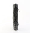 STARDANCE-1020 Plateau Stiefeletten Schwarz Matt von Pleaser – Ansicht 2