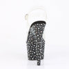 STARDANCE-708 Plateau Sandaletten Schwarz mit Glitzersteinen von Pleaser – Ansicht 4