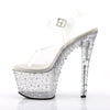 STARDANCE-708 Plateau Sandaletten Transparent von Pleaser – Ansicht 3