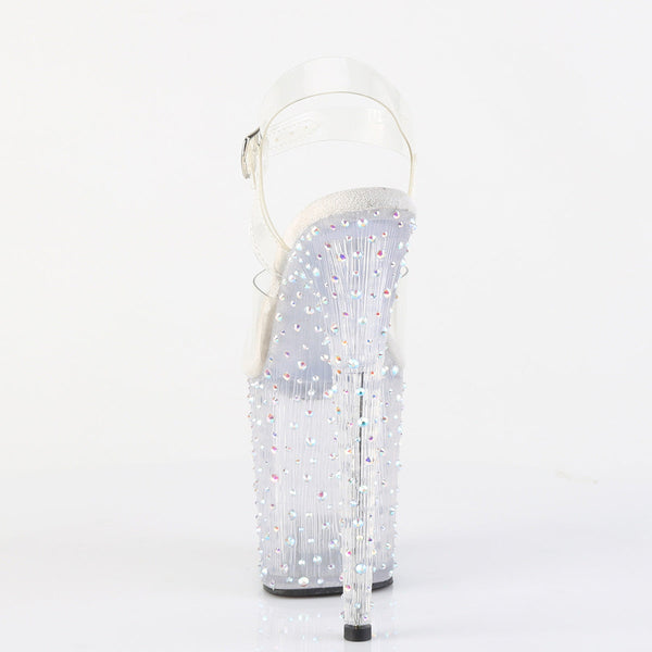 STARDANCE-808 Plateau Sandaletten Transparent von Pleaser – Ansicht 4