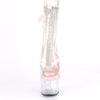 STARDUST-1018C-2RS Plateau Stiefeletten - Pink/Transparent von Pleaser – Ansicht 2