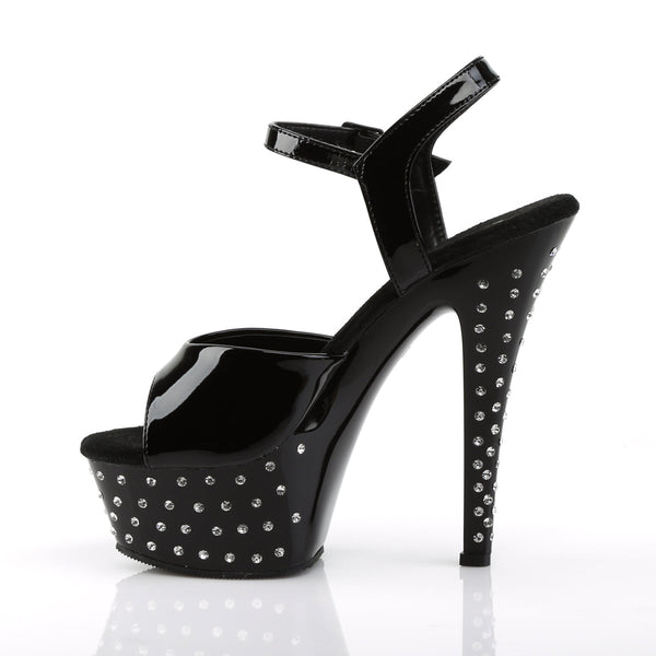 STARDUST-609 Plateau Sandaletten - Schwarz von Pleaser – Ansicht 3