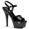 STARDUST-609 Plateau Sandaletten - Schwarz von Pleaser