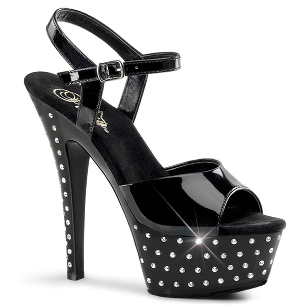 STARDUST-609 Plateau Sandaletten - Schwarz von Pleaser