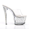 STARDUST-701 Plateau Pantoletten Glitzer von Pleaser – Ansicht 5