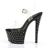 STARDUST-708 Plateau Sandaletten Schwarz von Pleaser – Ansicht 3