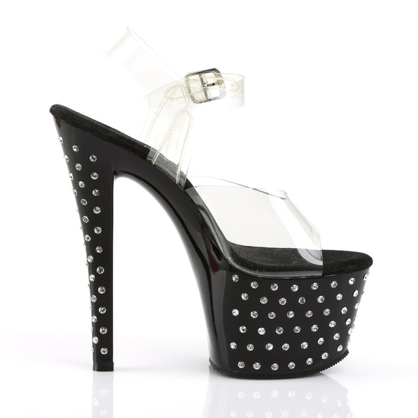 STARDUST-708 Plateau Sandaletten Schwarz von Pleaser – Ansicht 5