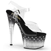 STARDUST-708T Plateau Sandaletten - Schwarz von Pleaser