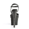 STARDUST-709 Plateau Sandaletten Matt Schwarz von Pleaser – Ansicht 4