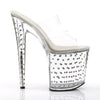 STARDUST-802 Plateau Pantoletten transparent von Pleaser – Ansicht 5