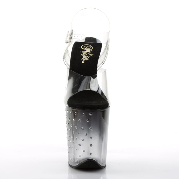 STARDUST-808T Plateau Sandaletten - Schwarz von Pleaser – Ansicht 2