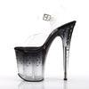 STARDUST-808T Plateau Sandaletten - Schwarz von Pleaser – Ansicht 3