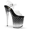 STARDUST-808T Plateau Sandaletten - Schwarz von Pleaser