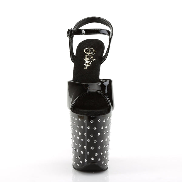 STARDUST-809 Plateau Sandaletten Schwarz von Pleaser – Ansicht 2